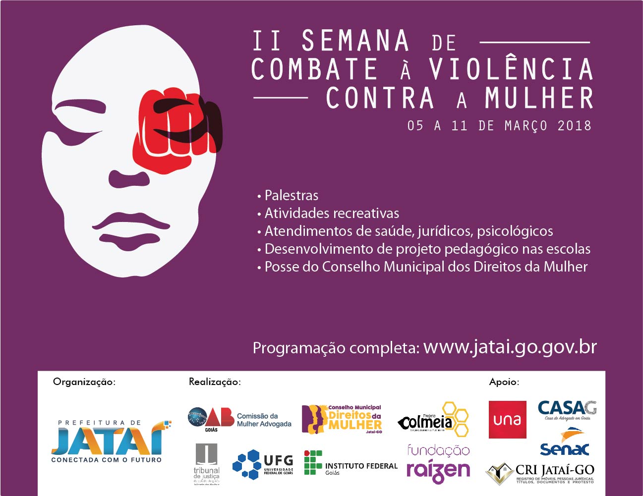 Ii Semana De Combate à Violência Contra A Mulher Atividades Começam Na