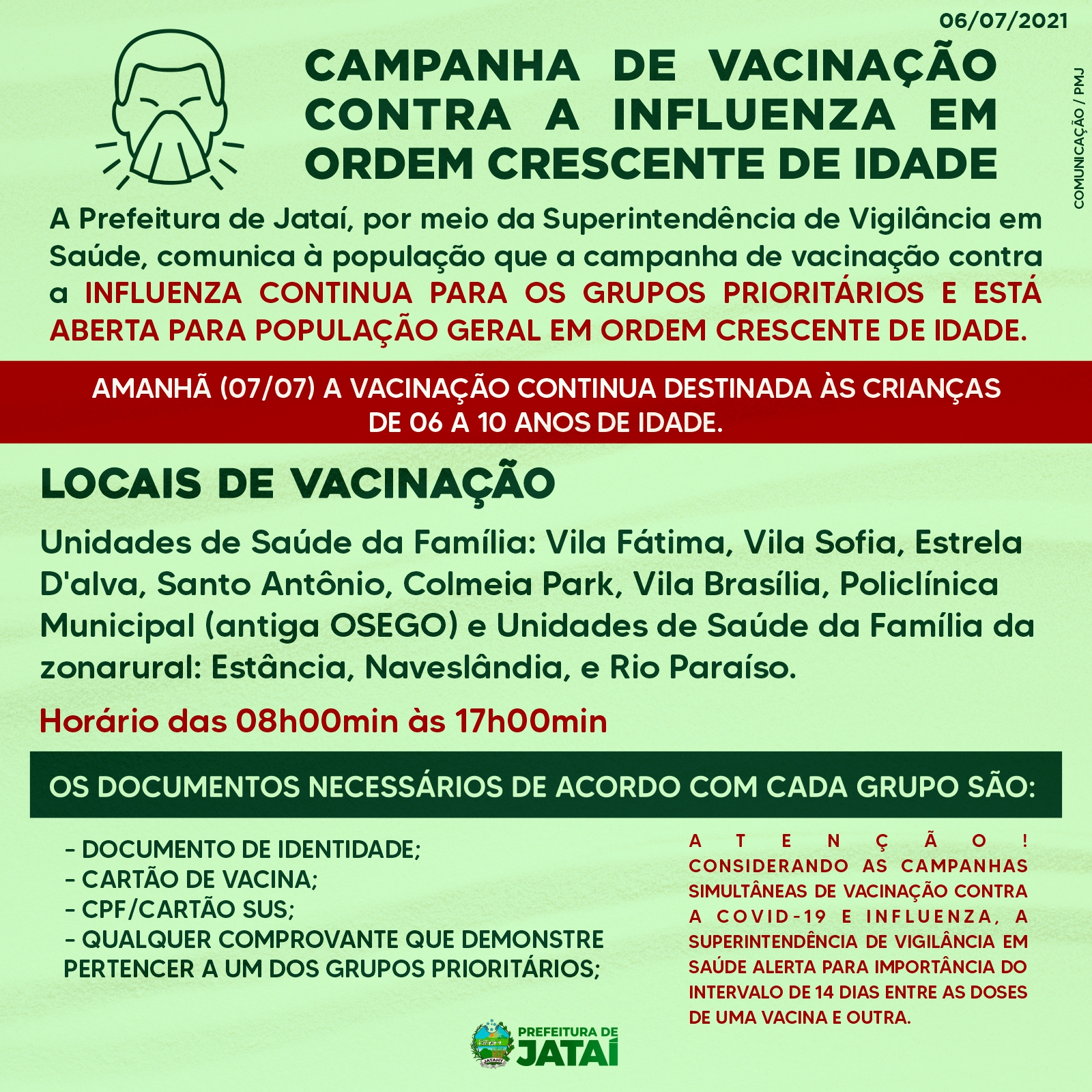 Campanha de vacinação contra Influenza é aberta no Pará