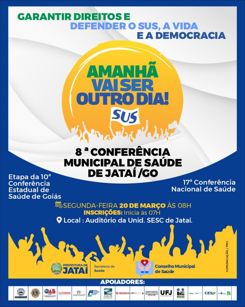 8ª Conferência Municipal De Saúde De Jataí Acontece Na Próxima Segunda